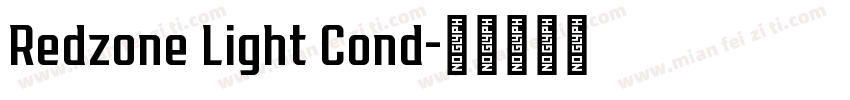 Redzone Light Cond字体转换